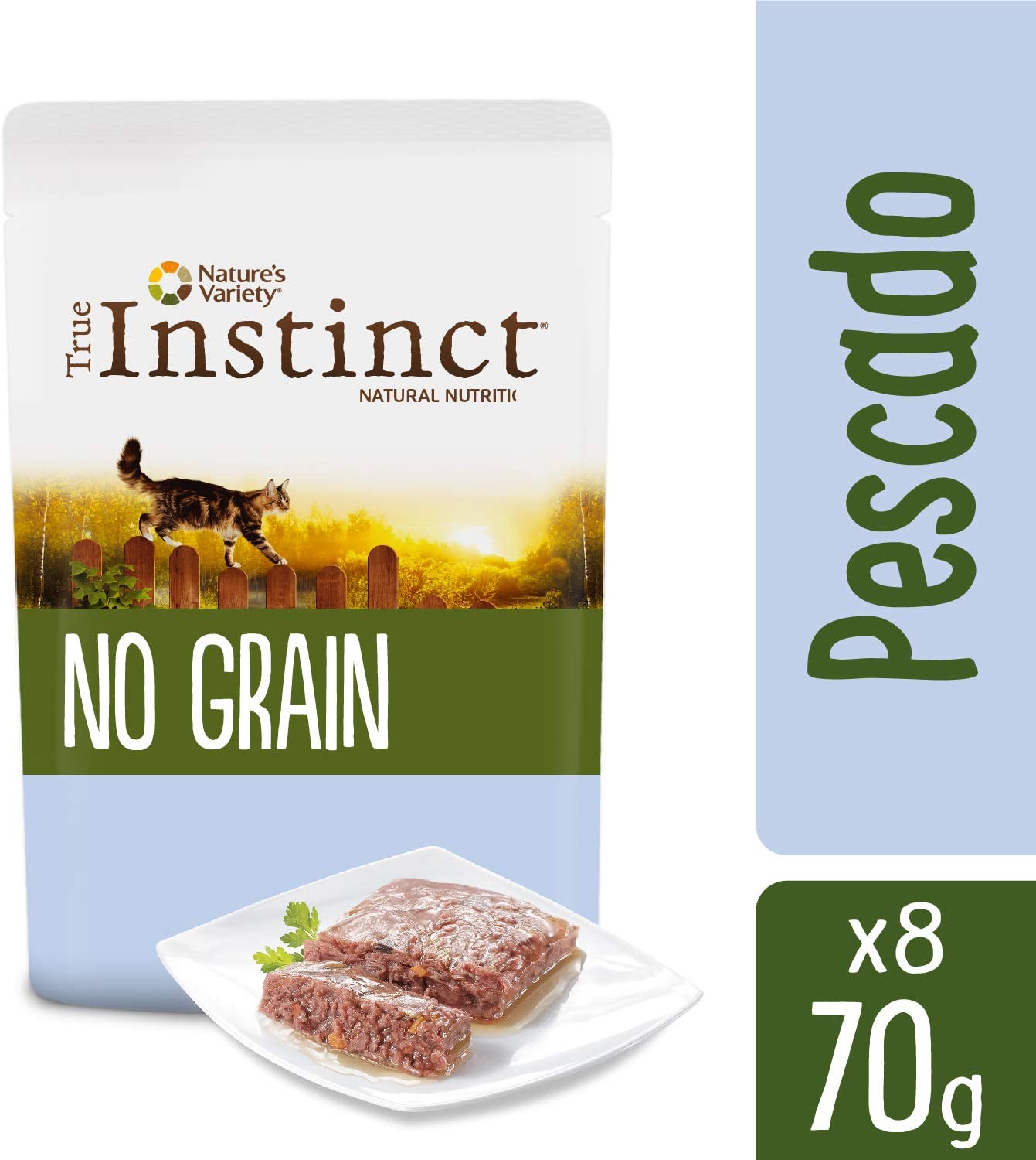  True Instinct No Grain Paté de Selección de Pescado para Gatos 70 gr - Pack de 8 