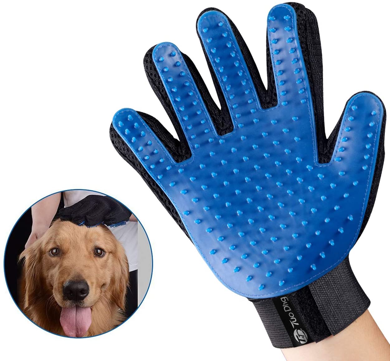  tuoding Guantes de Masaje para Perros/Gatos, Material Transpirable,Promover la circulación de la Sangre, Masaje de Mascotas 