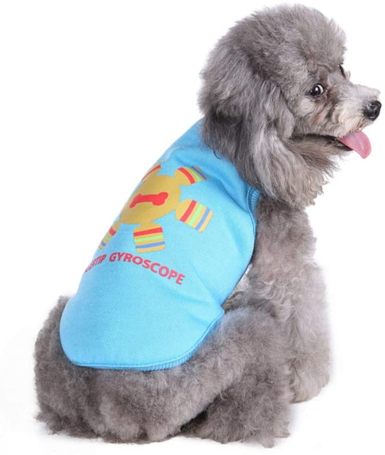  TUOTANG Ropa para Mascotas Chaleco de Perro de Verano Ropa para Perros de Punto a Rayas Chaleco de Ropa para Mascotas,Color 15,Small 