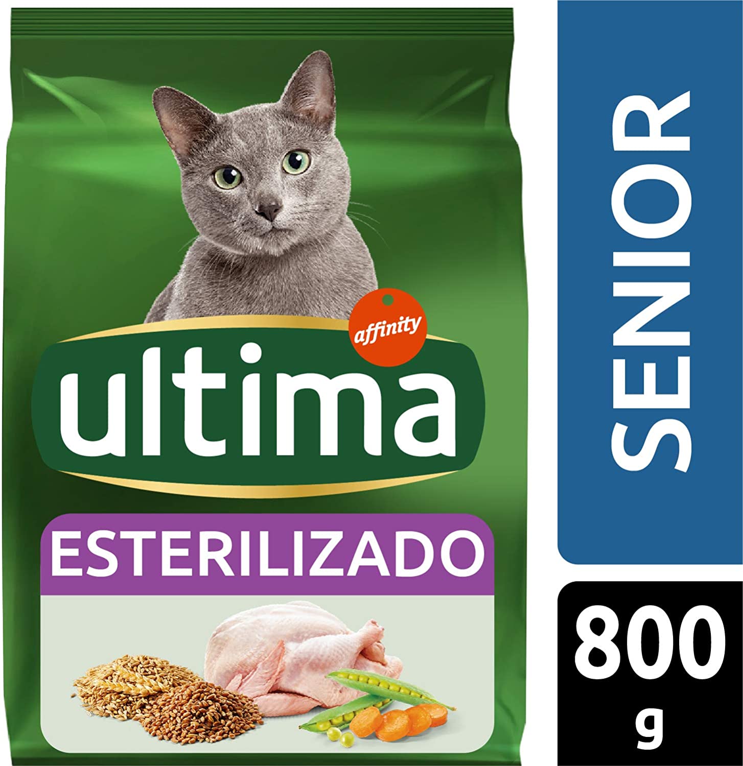  ultima Pienso para Gatos Esterilizados Senior con Pollo - 800 gr 