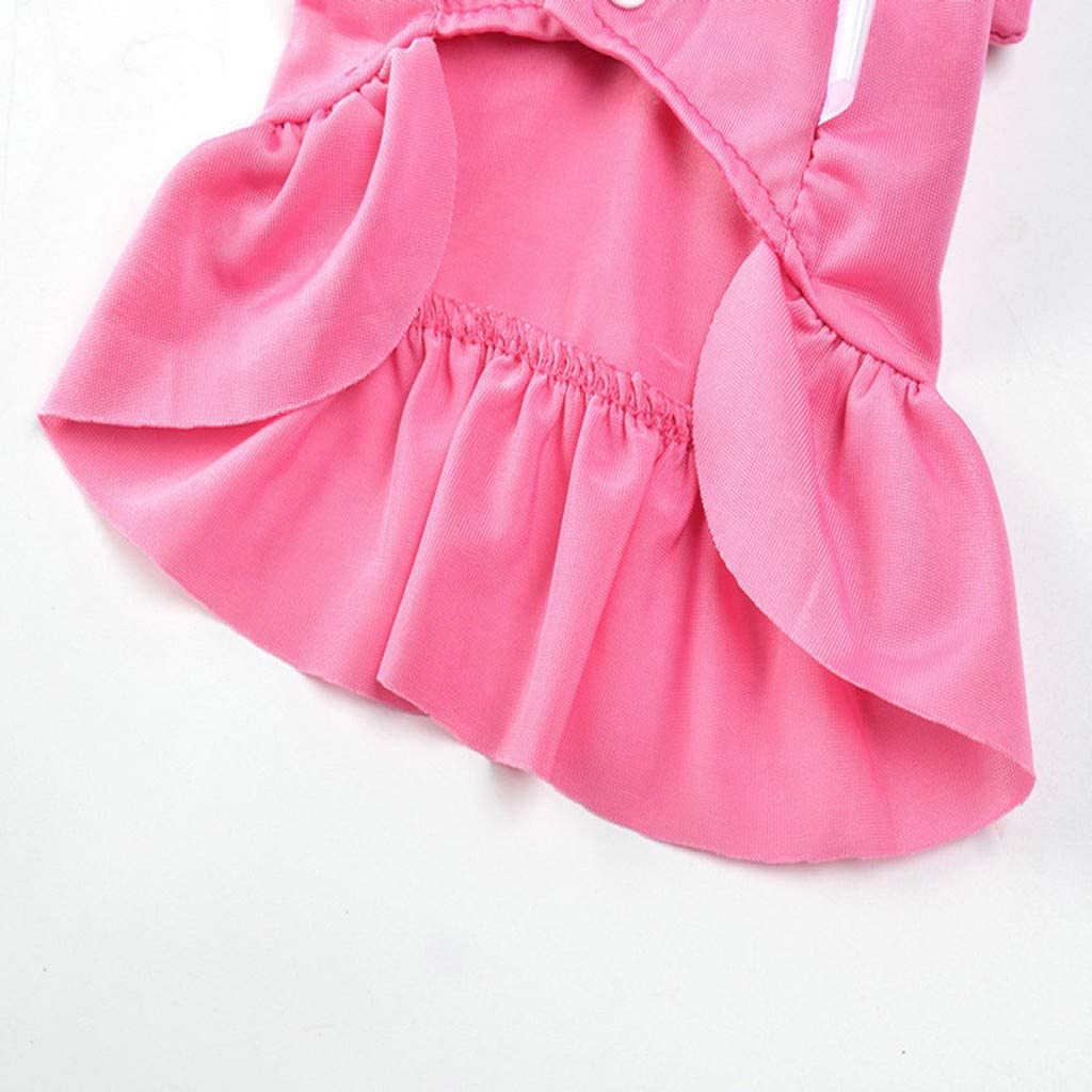  Vestido para Perro y Gato, Falda Tutú de Princesa con Bowknot para Perros, Color SóLido, Ropa de Verano y Primavera, Vestidos de Fiesta de Boda Disfraces para Mascotas Yorkshire Chihuahua 