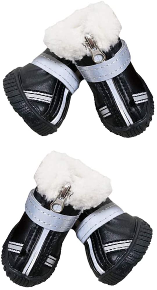  VIMUKUN Zapatos para Perros Botas Impermeables para Perros Botines para Perros de Nieve Protección para Patas de Perros con Suela Antideslizante, Calcetines para Perros 