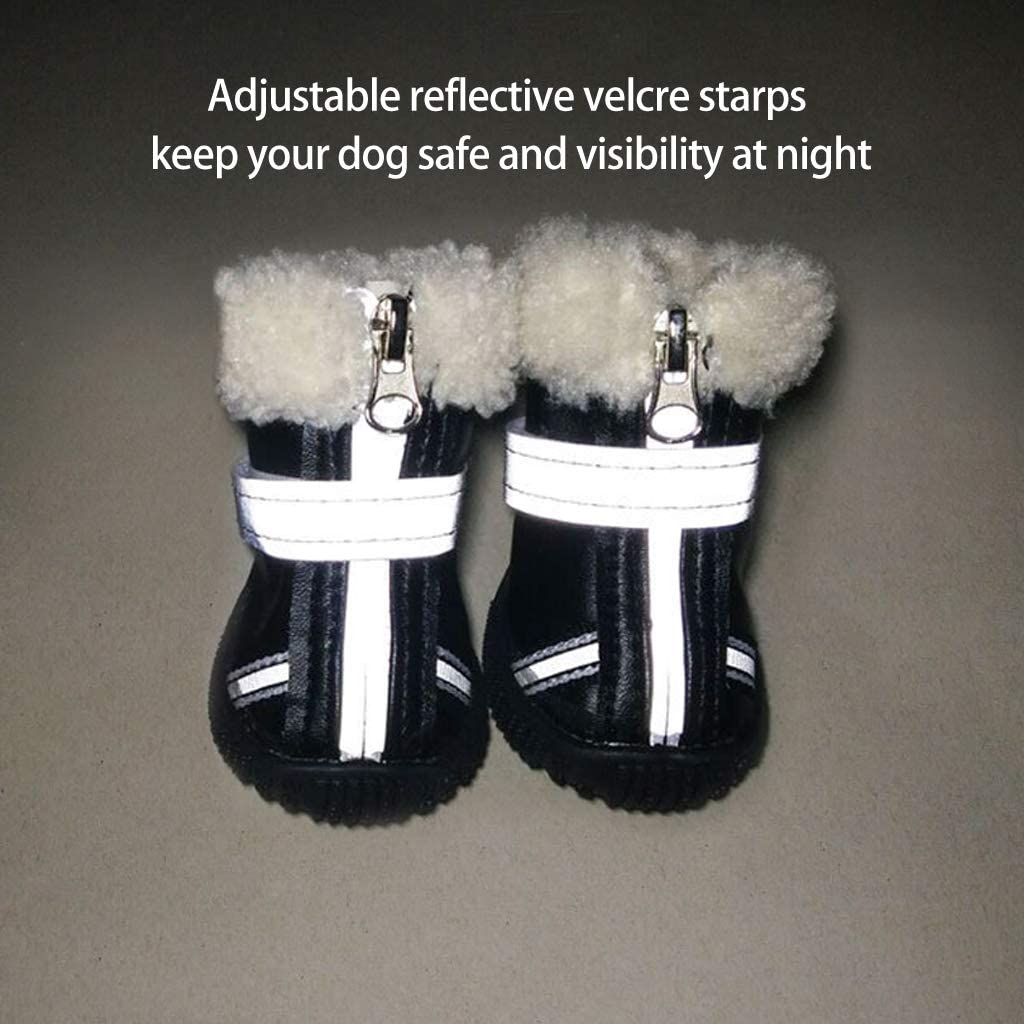  VIMUKUN Zapatos para Perros Botas Impermeables para Perros Botines para Perros de Nieve Protección para Patas de Perros con Suela Antideslizante, Calcetines para Perros 