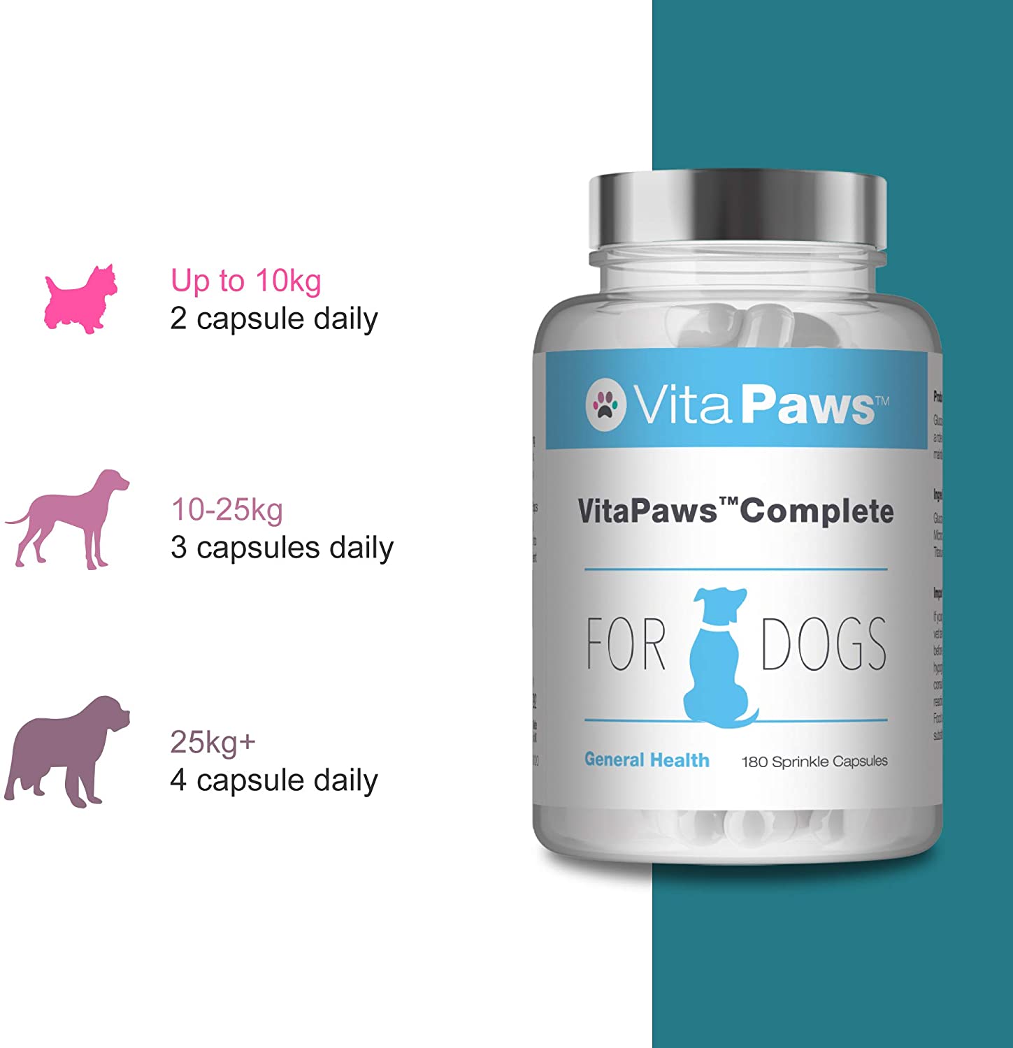  VitaPaws™ Fórmula Completa para Perros - 180 Cápsulas - VitaPaws 