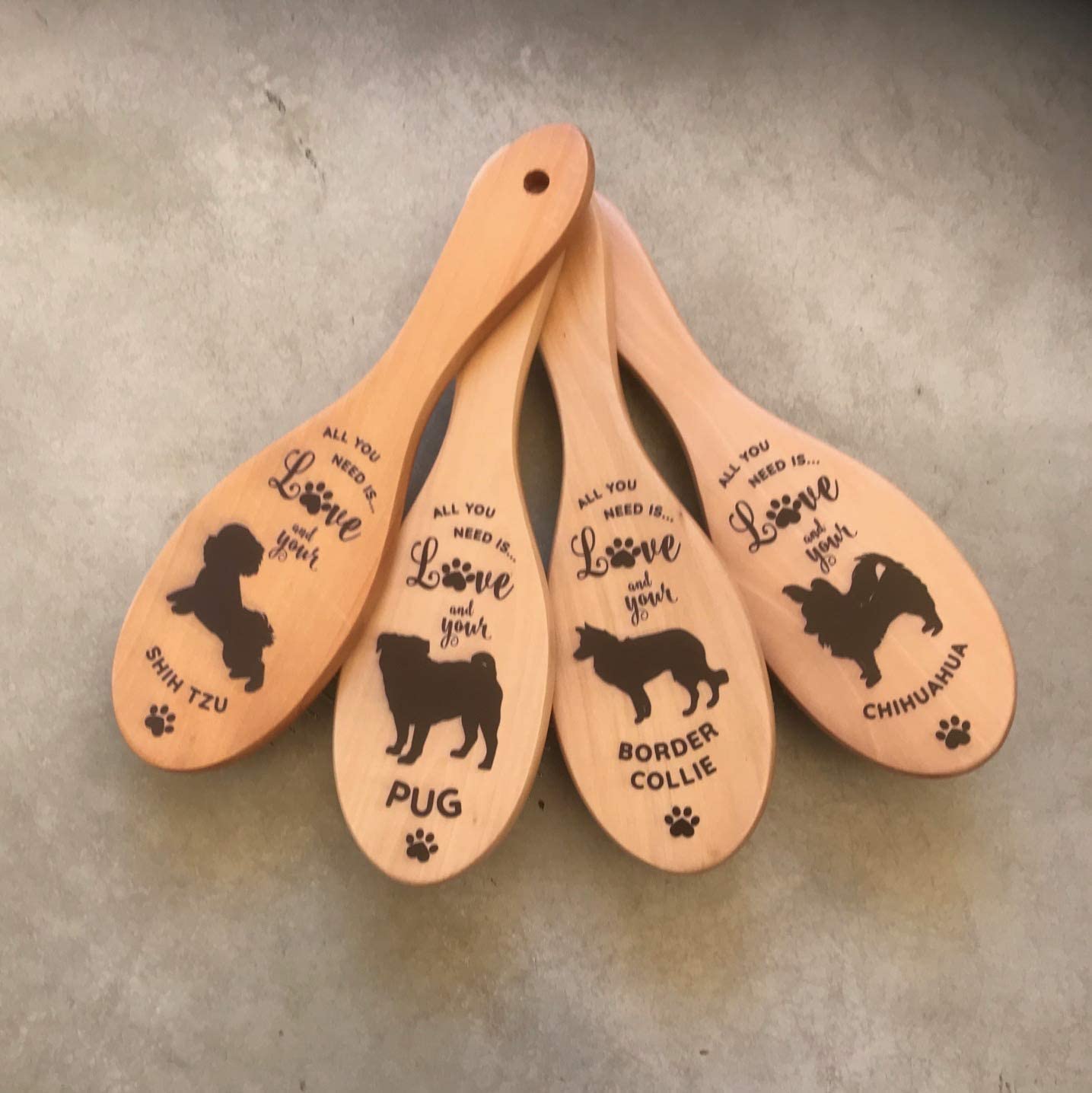  Walkies Bichon Frise - Cepillo para perro personalizado 