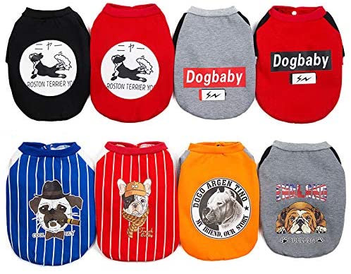  WANGSHI Bago Suéter De Bulldog Francés Ropa Suéter De Perro Gordo Perro Mediano Chaleco De Algodón Chaleco Mascota Otoño Invierno Espesar Sudadera Bulldog Naranja Busto XXL 68 Longitud de Espalda 38 