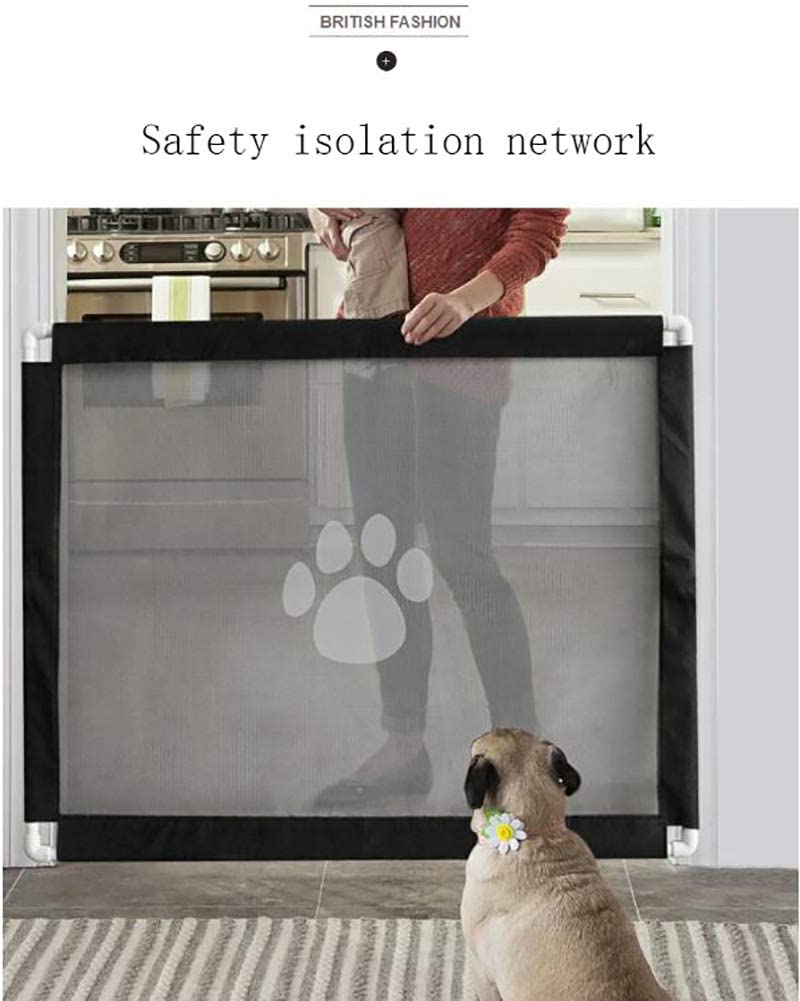  WXJHA Puerta del Perro casero mágica Puerta fácil de Instalar y con Cerradura Safe Guard para Aislamiento Perros Pet Net Interior y Puerta de Seguridad al Aire Libre Instalar en Cualquier Lugar 