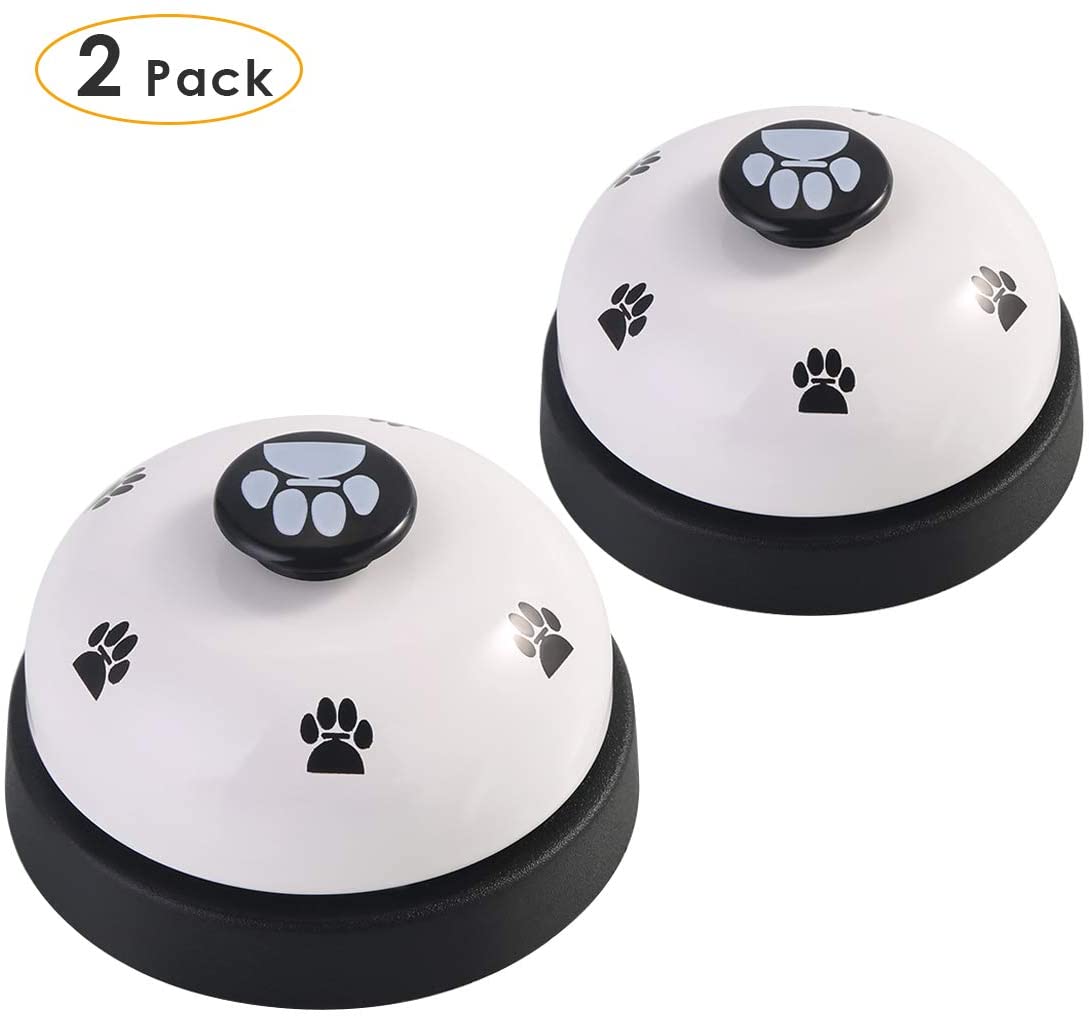  Yolispa 2 Piezas Campanas de Entrenamiento para Mascotas Alimentación Llamada Campana para Perro Gato Orinal Entrenamiento Mascota Interactiva 