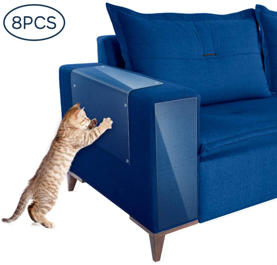  YOUTHINK Protector de Arañazos de Gatos, 8 pcs Protector de Muebles Gatos, Stop Cat Scratching Couch, Puerta y Otros Muebles y Asiento para el automóvil, Antiarañazos y Protección de Muebles 