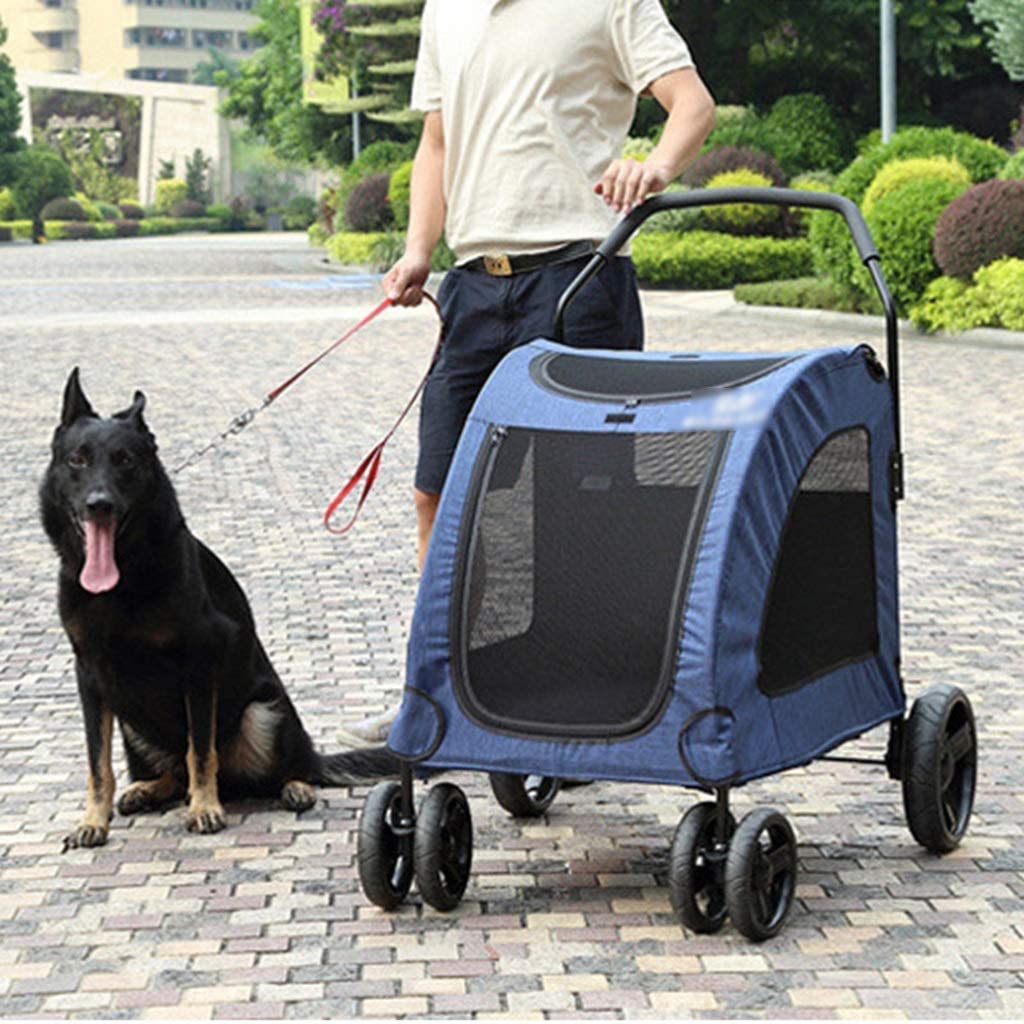  YPYJ Pet Suministros Carrito de Viaje para Mascotas Carrito de Perro Carrito de rehabilitación vehículo de Rescate para Perros medianos y Grandes 