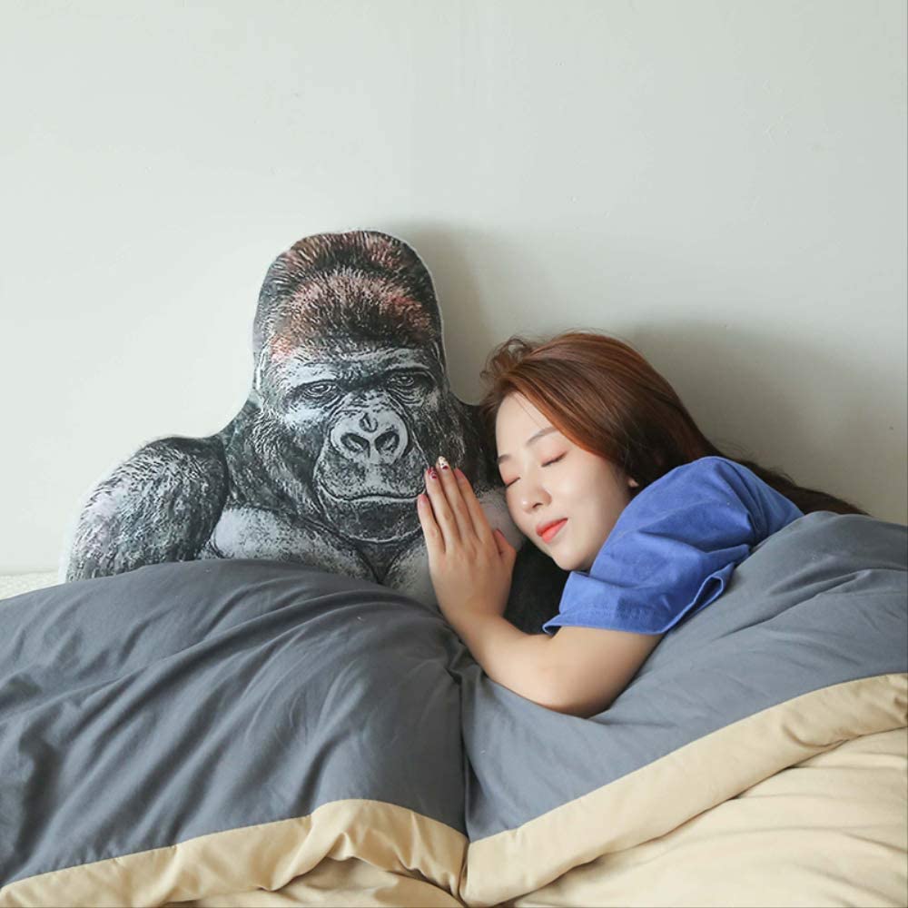  Yzhome Boyfriend Pillow Plush Toy King Kong Gorilla 90 Cm, La Almohada para Dormir En La Cama Está Llena De Seguridad para Dar Regalos De Cumpleaños Femeninos 