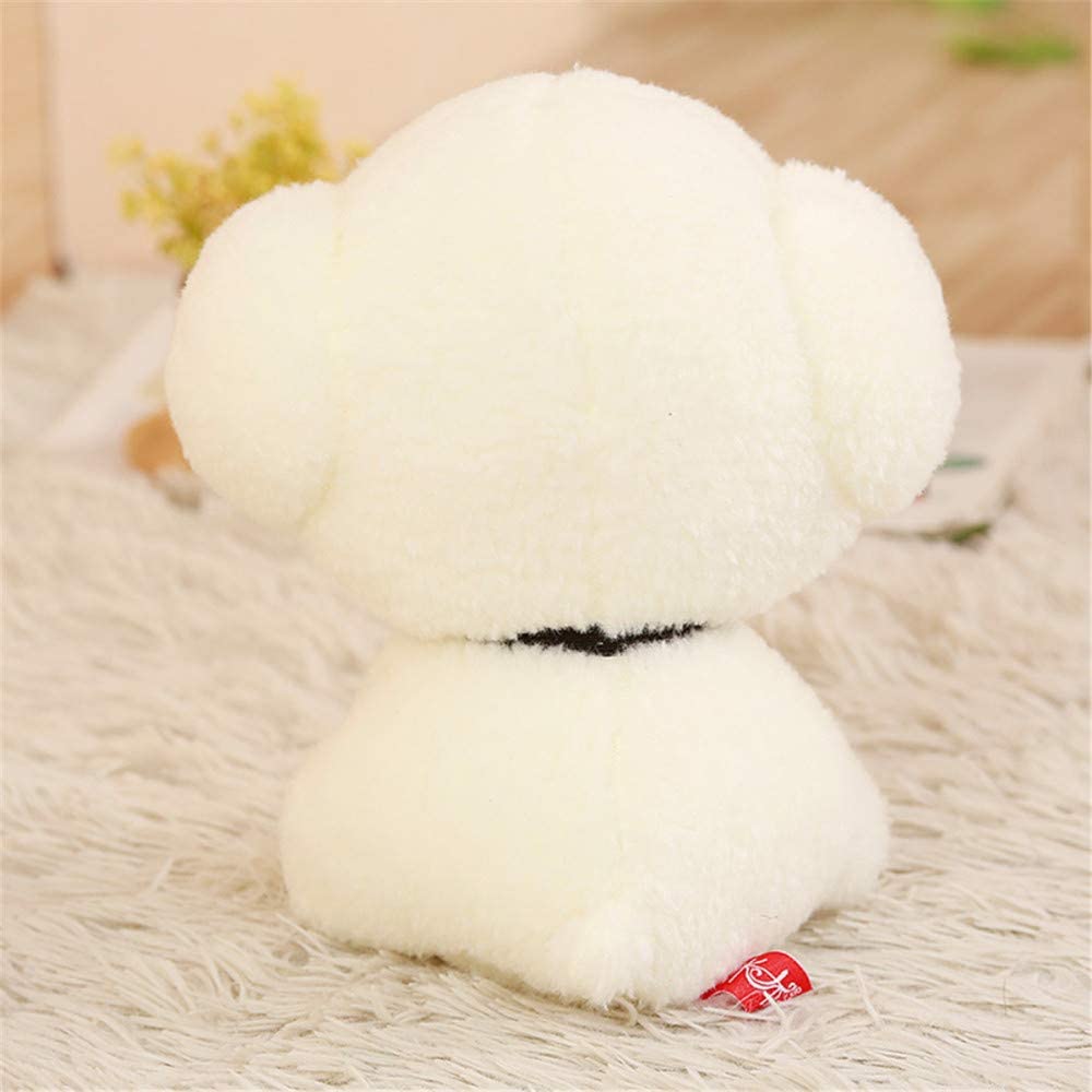  Yzhome Juguete De Peluche De Simulación Bichon Frise para Perros De 25 Cm, Lindo Peluche Suave para Niños, Juguetes De Regalo 