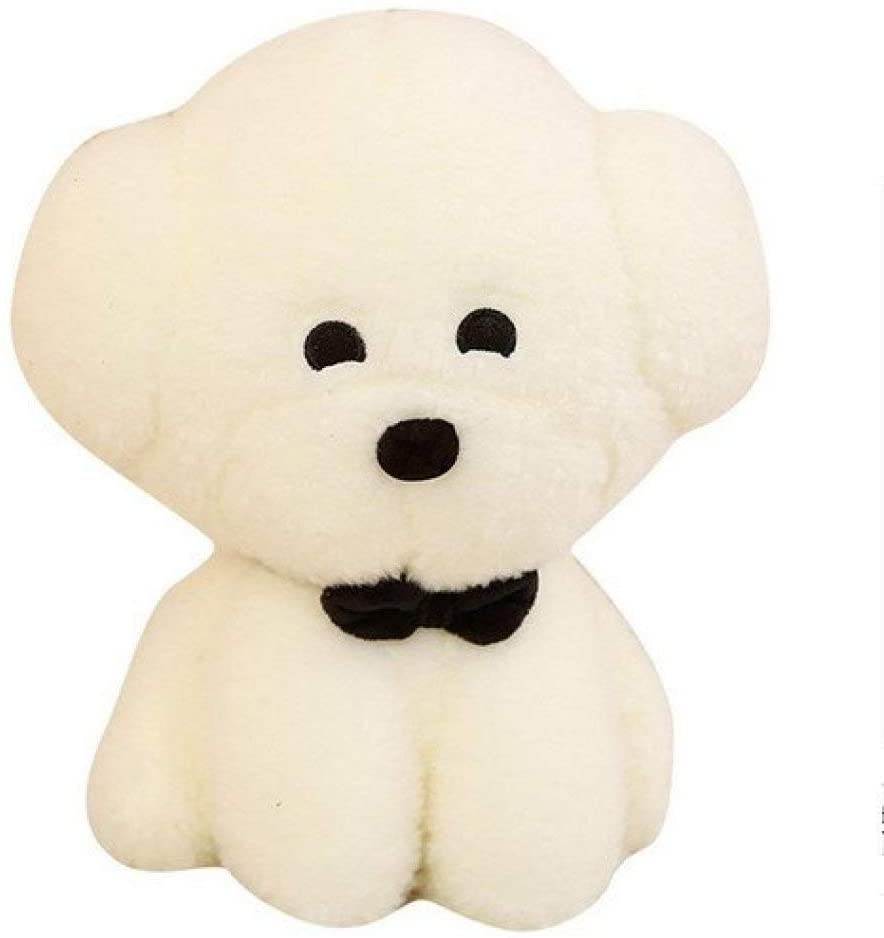  Yzhome Juguete De Peluche De Simulación Bichon Frise para Perros De 25 Cm, Lindo Peluche Suave para Niños, Juguetes De Regalo 