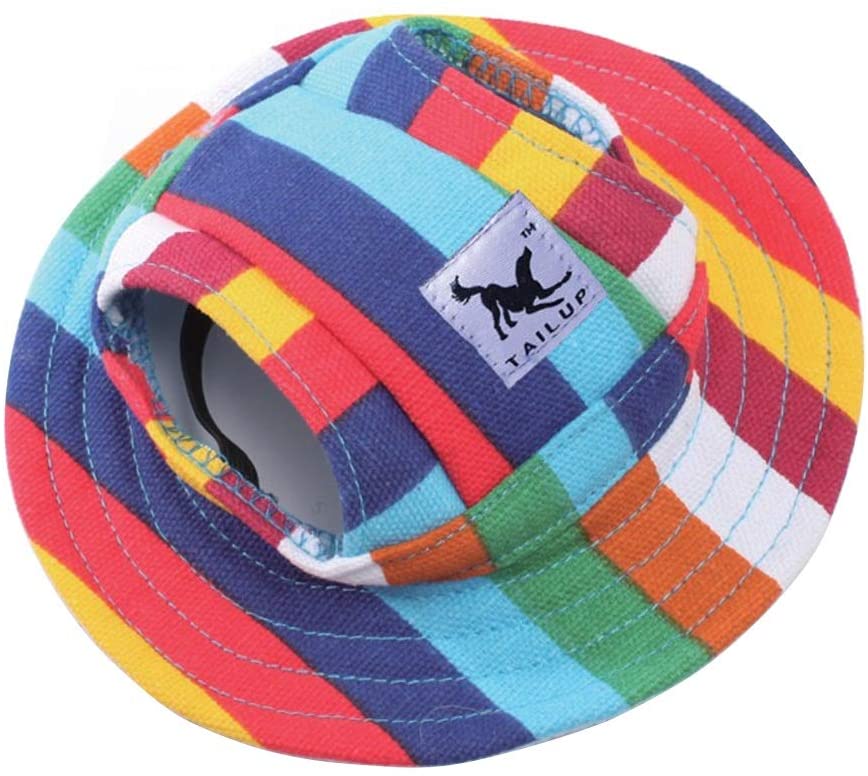  Zclleiyi Gorra De Lona para Perros Pequeños Princess Princess con Orejeras para Cachorros Caniches Chihuahua Beagles/Shih Tzu/Bulldog Francés/Schnauzer Miniatura/Barro Amasado Ropa para Mascotas 