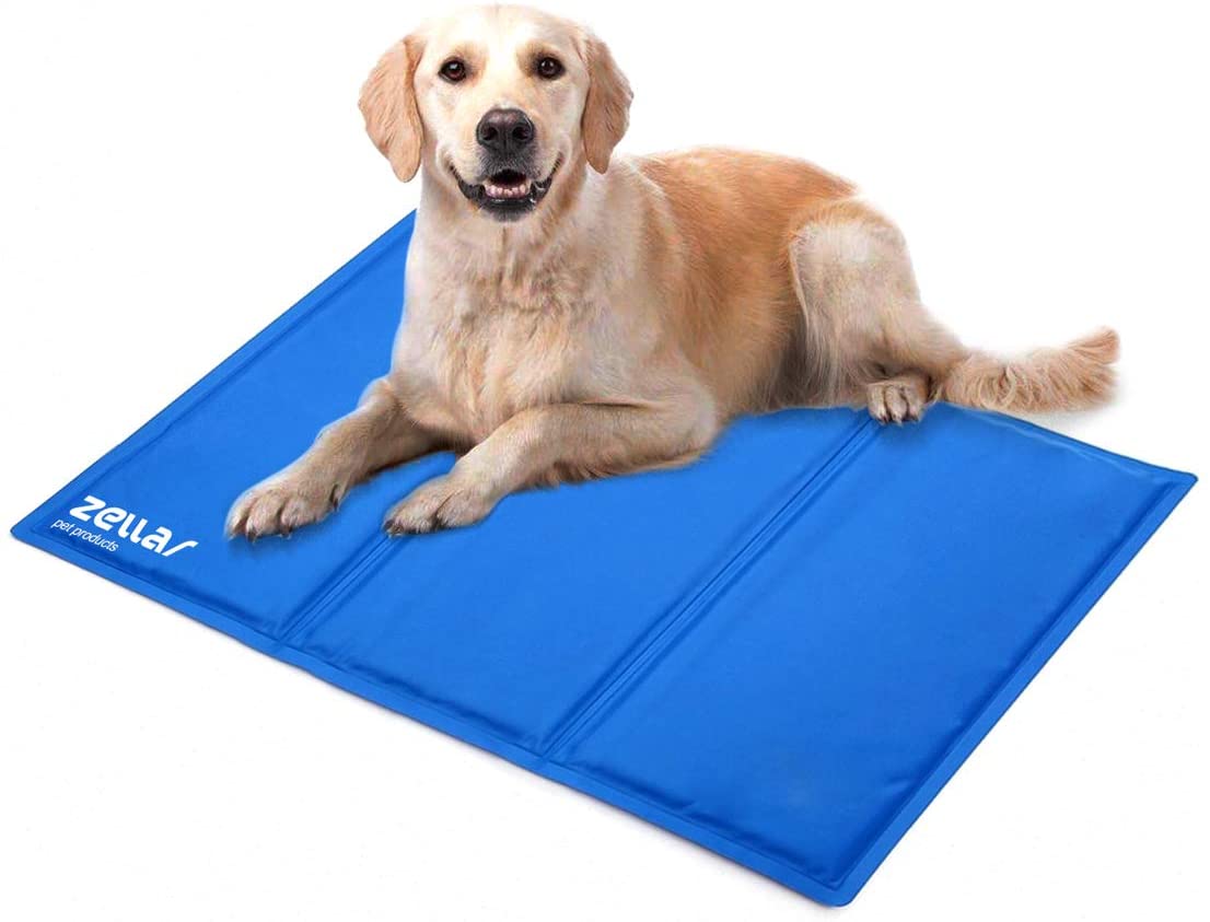  Zellar Alfombrilla de Refrigeración para Animales, Enfriamiento para Camas de Mascotas, No tóxico, Auto, para Perros y Gatos, Grande, 50 x 90 cm 