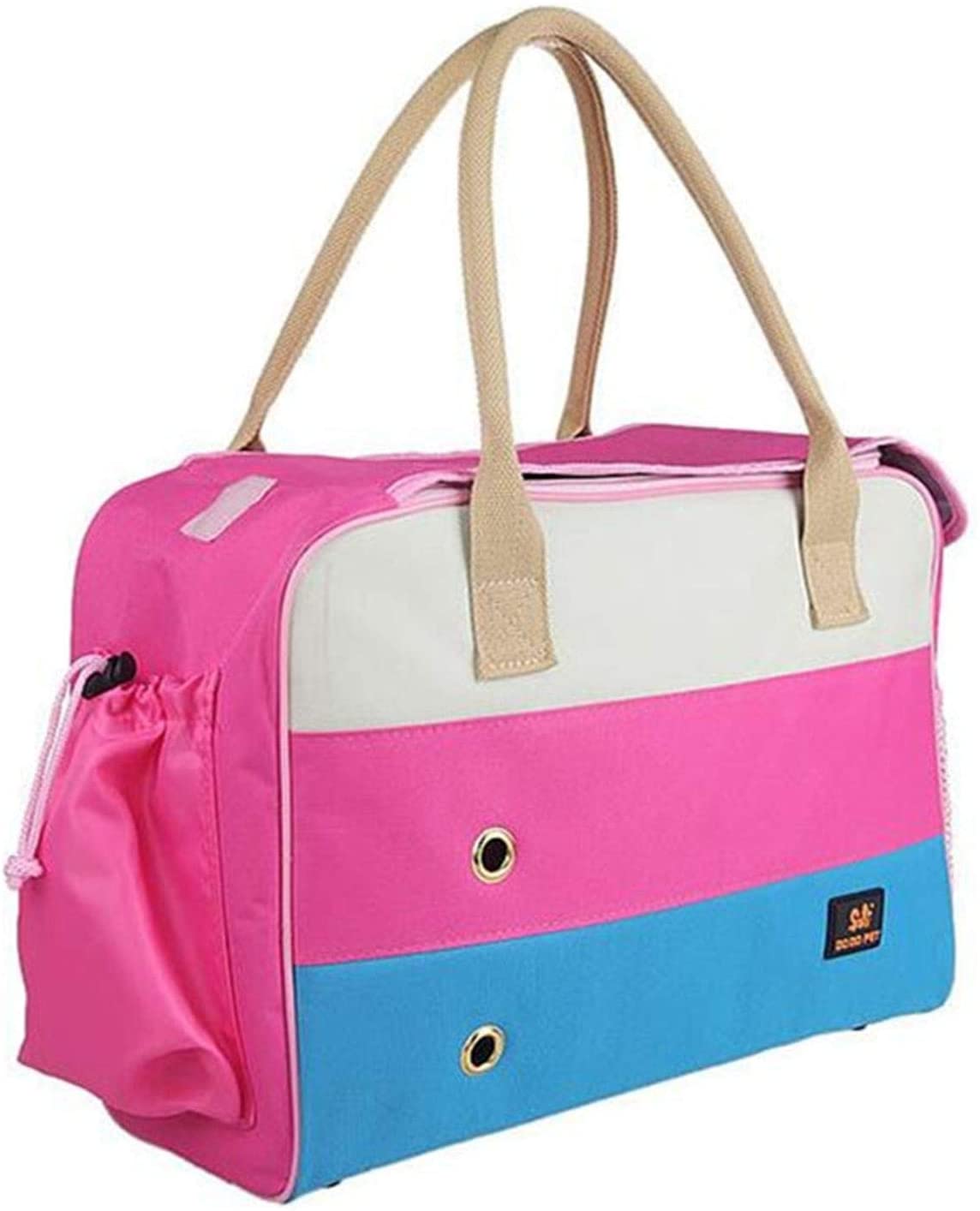  ZZmeet - Bolsa de Transporte para Mascotas, 2 Colores, portátil, para Perro, Bolsa de Transporte para Perro, Plegable, Transpirable 