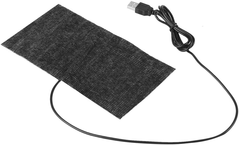  20 × 10 cm Manta USB 5V Almohadilla Eléctrica de Fibra de Carbono Cojín de Calefacción para Dolor de Cuerpo Calentador para Camas de Mascotas 