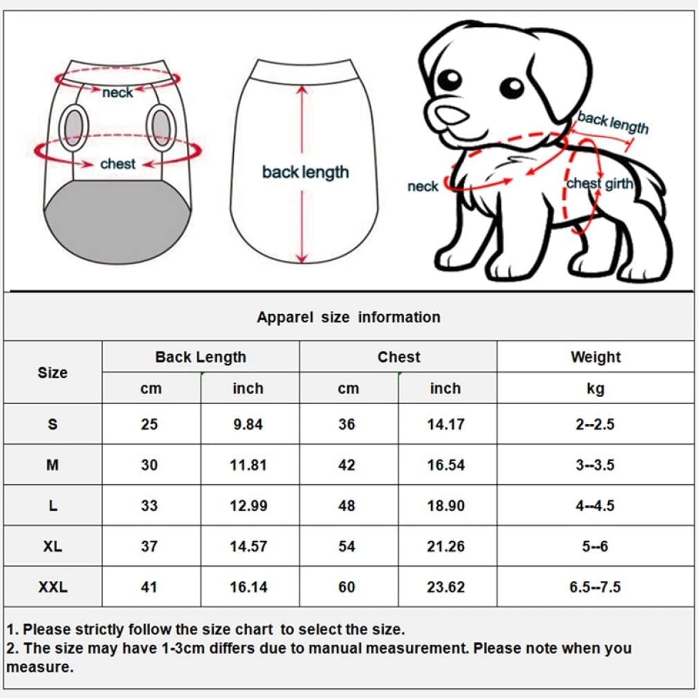  Abrigo para Mascotas cálido a Prueba de Viento de Invierno Ropa de Traje de Chihuahua sólido para Perros pequeños Capucha de algodón para Cachorros 