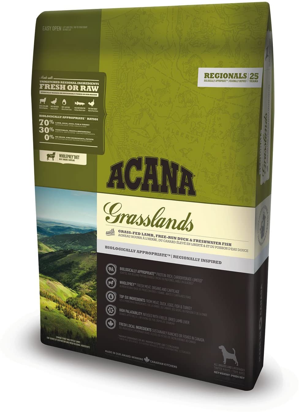  ACANA Grasslands Comida para Perros - 6000 gr 