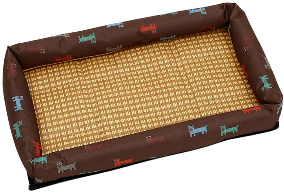  Aden Cama para Perros - Bambú De Verano Sofá para Perro Gatos - Super Respirable Y Comodo 