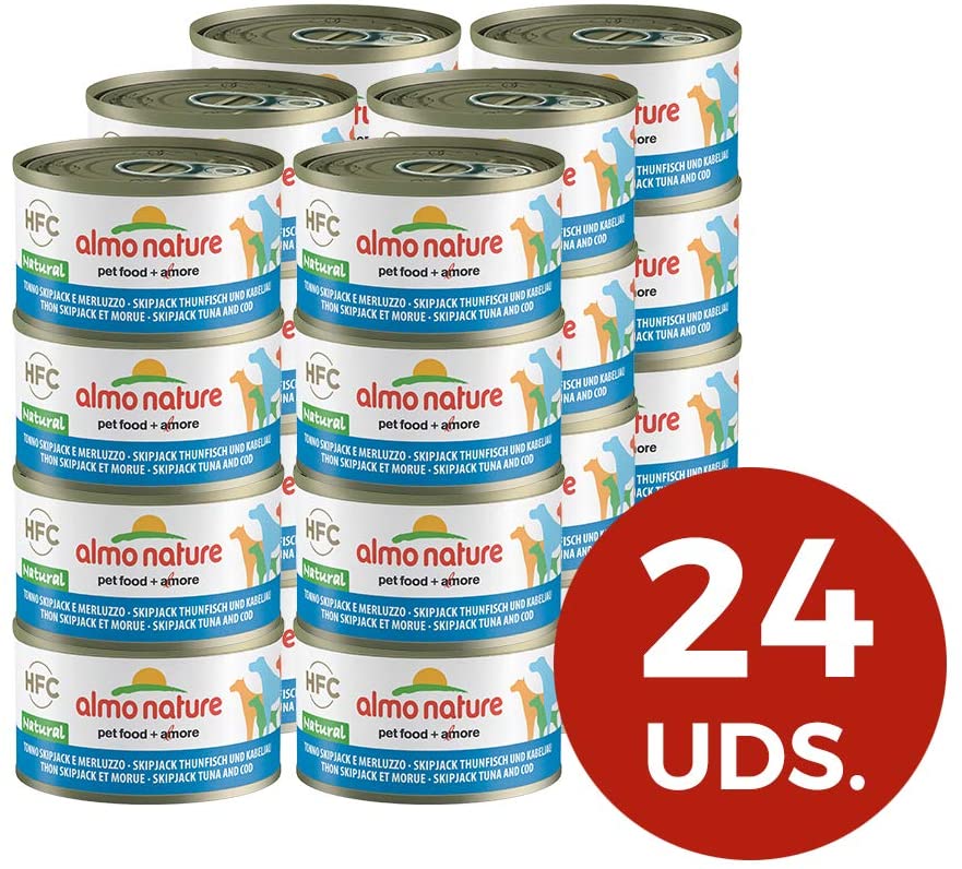  Almo Nature Dog HFC Natural Atún Skipjack y Bacalao 