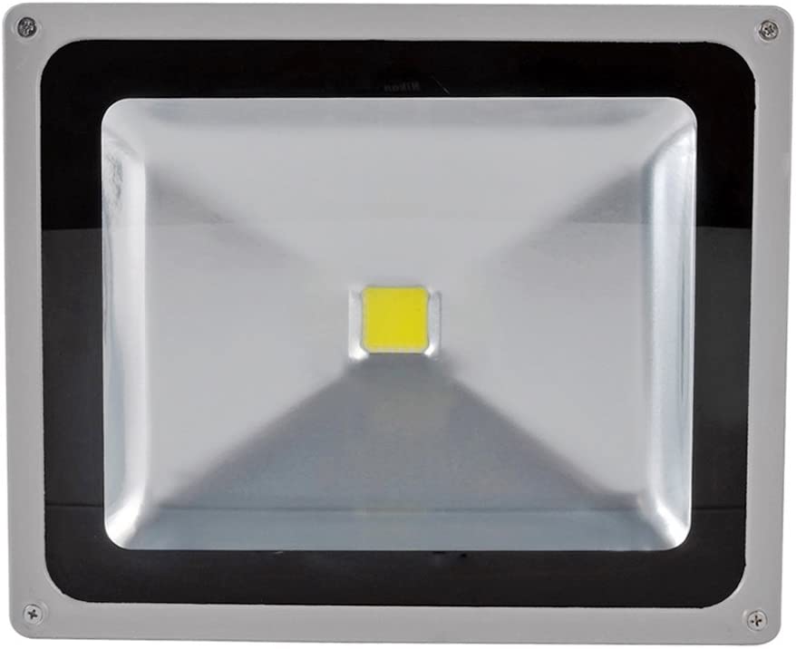  ALPHA DIMA 50W Proyectores LED Focos de Luz Iluminador Focos de Pared Para Exteriores Proyectores de Aluminio Plateado IP65 a Prueba de Agua [Clase de eficiencia energética A+++]