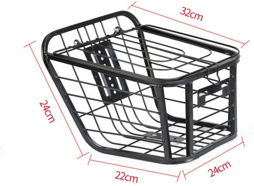  AWSW Cesta Trasera de Bicicleta Bicicletas de montaña Cesta de Asiento Trasero en Negrita Cesta de Coche Plegable Cesta de Estante Trasero Cesta de Cesta Cesta para Mascotas 