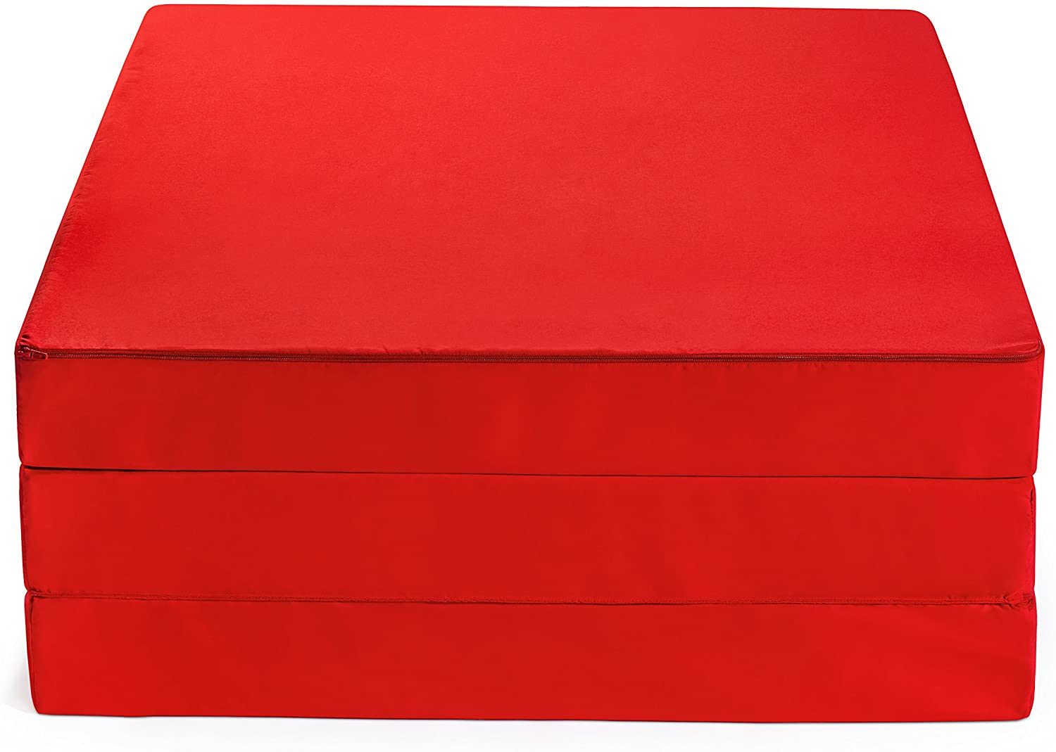  Badenia Bettcomfort Trendline, Colchón plegable para invitados, Rojo, 196 x 65 cm 