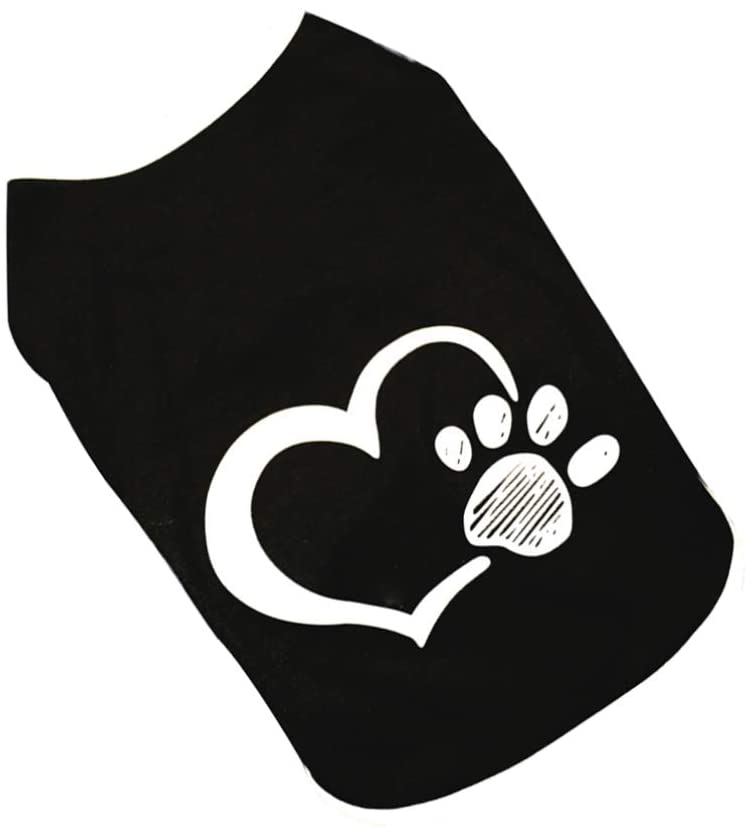  Balacoo Mascota Suave Algodón Camiseta Abrigo Puente Pequeño Perro Gato Gatito Chaqueta Ropa para Cachorros para Peluche Chihuahua Yorkshire Caniche Cachorro Maltés Pug-Negro Talla S 