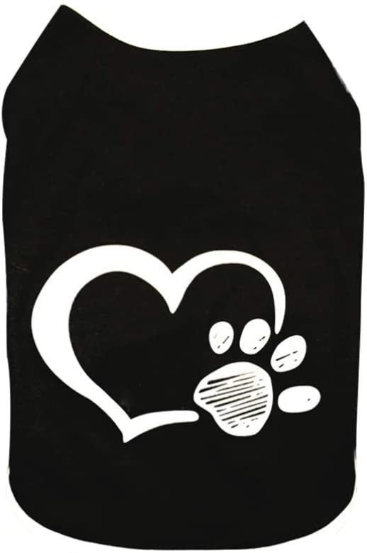  Balacoo Mascota Suave Algodón Camiseta Abrigo Puente Pequeño Perro Gato Gatito Chaqueta Ropa para Cachorros para Peluche Chihuahua Yorkshire Caniche Cachorro Maltés Pug-Negro Talla S 