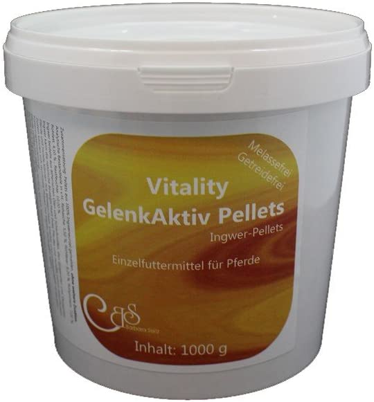  Barbara Seitz Vitality Articulación Activo pellets 1000 g – Reiner Jengibre/Hierbas Caballos/einze lkräuter Caballos 