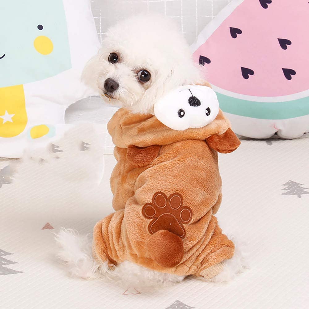  BBsmile Ropa de Perro para Perros pequeños Invierno Cachorro Chihuahua Mascota Perro Abrigo Chaqueta Caliente Ropa de Perros 