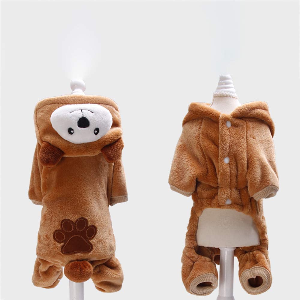  BBsmile Ropa de Perro para Perros pequeños Invierno Cachorro Chihuahua Mascota Perro Abrigo Chaqueta Caliente Ropa de Perros 