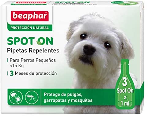  Beaphar pipetas repelentes, Perro pequeño, 3 Unidades 