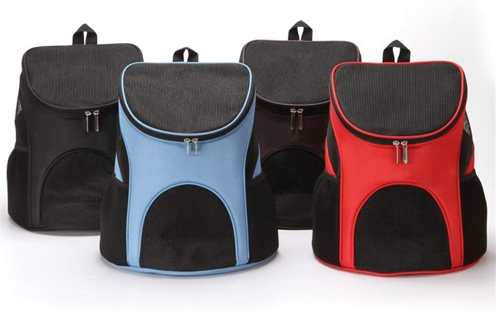  Bolsa para Mascotas Pet Mochila Porta for Gatos pequeños Perros Cachorros Conejito, Ventana del Cabezal, extraíble Fleece Mat for el Recorrido de Senderismo Sal, viaja, 