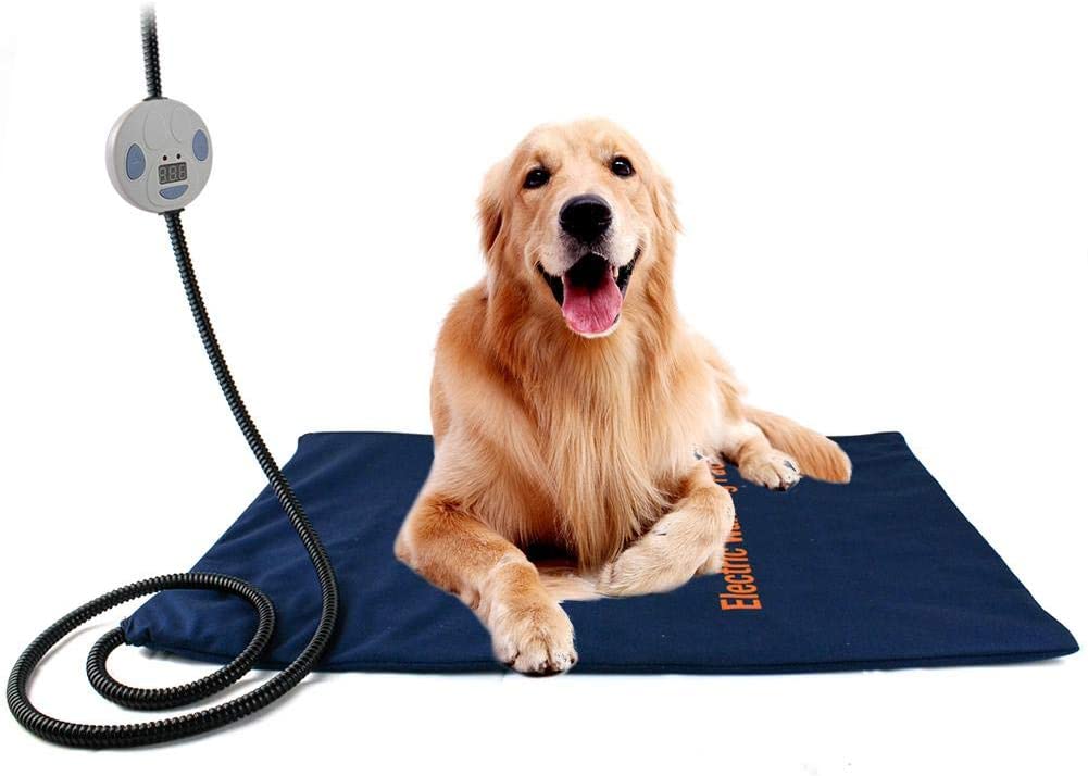  Brillie El Gato del Perro Mascota del Cojín De Calefacción Eléctrico Placa Térmica Impermeable Mat Calentamiento Ajustable con Chew Resistente Cable De Acero De 24" X 18" 