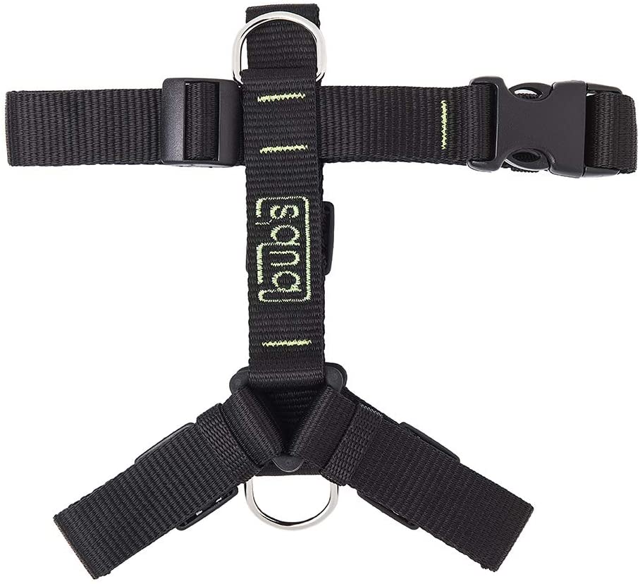  bub's Not Pull - arnés para Perro Mediano/pequeño Sistema Anti tirón (Comprobar tamaño: Cuello 34 a 57 cm Pecho 42 a 69 cm) Color Negro 