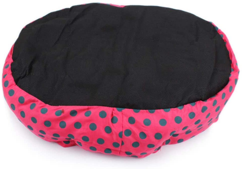  Cama para Mascotas Lana Invierno cálido Diseño de Punto Suave Forma Octogonal Gato extraíble Sofá para Perro Colchoneta Perrera Almohadilla para Cachorros 