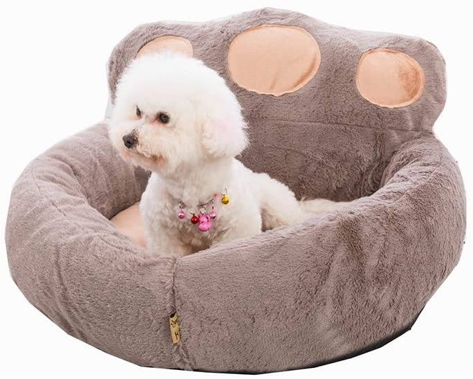  Cama para Mascotas para Gatos Y Perros Pequeños Medianos Terciopelo de Algodón Suave Nido para Mascotas Nido Pequeño Y Redondo Nido de Punto Nido de Peluche Nido Cama para Gato 