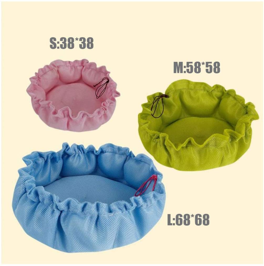  Cama para Perros pequeños Material de Malla Cálido Suave Robusto Portátil Doble Uso Cachorro Sofá Cojín Estera Manta 