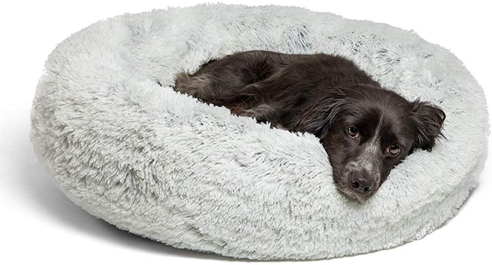  Cama para Perros Redondo Cálido Fleece Extremadamente Suave Cómodo Deluxe ¿Tumbona para Mascotas? Cojín Puppy Mat Kennel 7 Tamaños 