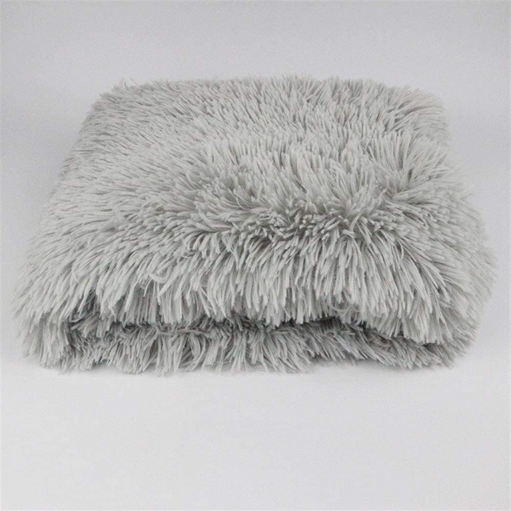  Cama perro Gato perro de peluche de largo cama del animal doméstico cama Mantas perro mullido Mats profunda suave for dormir de verano fina cubre for perros grandes gatos sólido colchón camas para per 