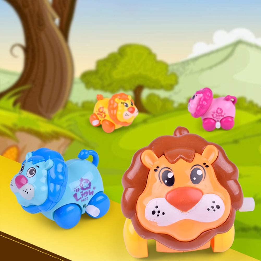  Catkoo Divertido Animal De Dibujos Animados Gato Perro León Juguete Mecánico Infantil Niños Wind Up, Entrenamiento Perfecto Regalos De Inteligencia para Niños Color Aleatorio Estilo Aleatorio # 