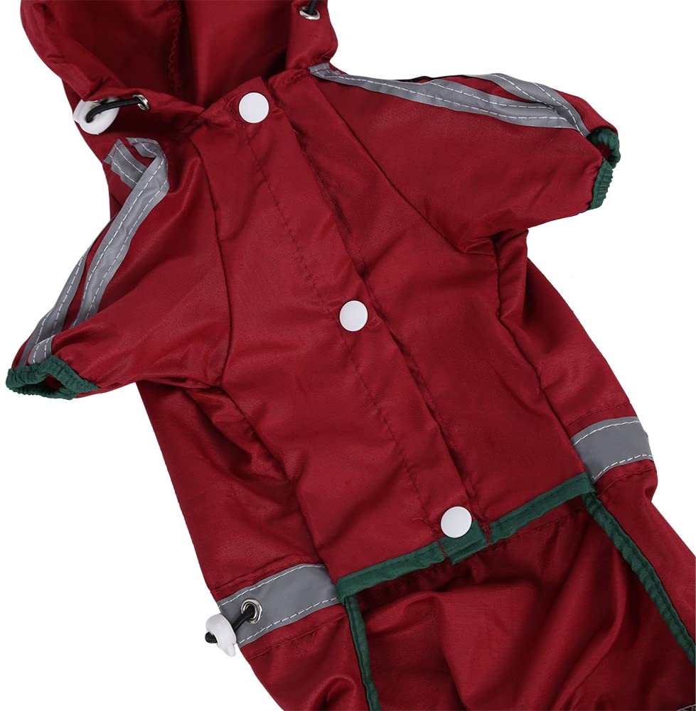  Chubasquero impermeable para mascotas, chaqueta impermeable para gatos, campana para perro, impermeable, abrigo reflectante para ropa 