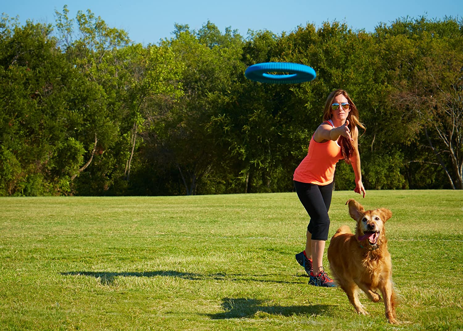  Chuckit! 31342 Rugged Flyer, Juguete Robusto para Perros, Flotante y Vuelo 