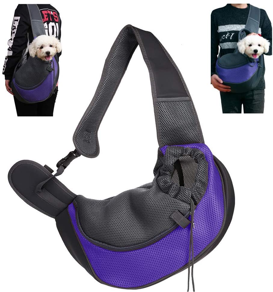  CHUER Mochilas para Perros Gatos, Portador para Mascotas Pequeñas, Transportín para Mascotas Mochila al Aire Libre del Viaje para Mascotas del Peso hasta (3kg) 