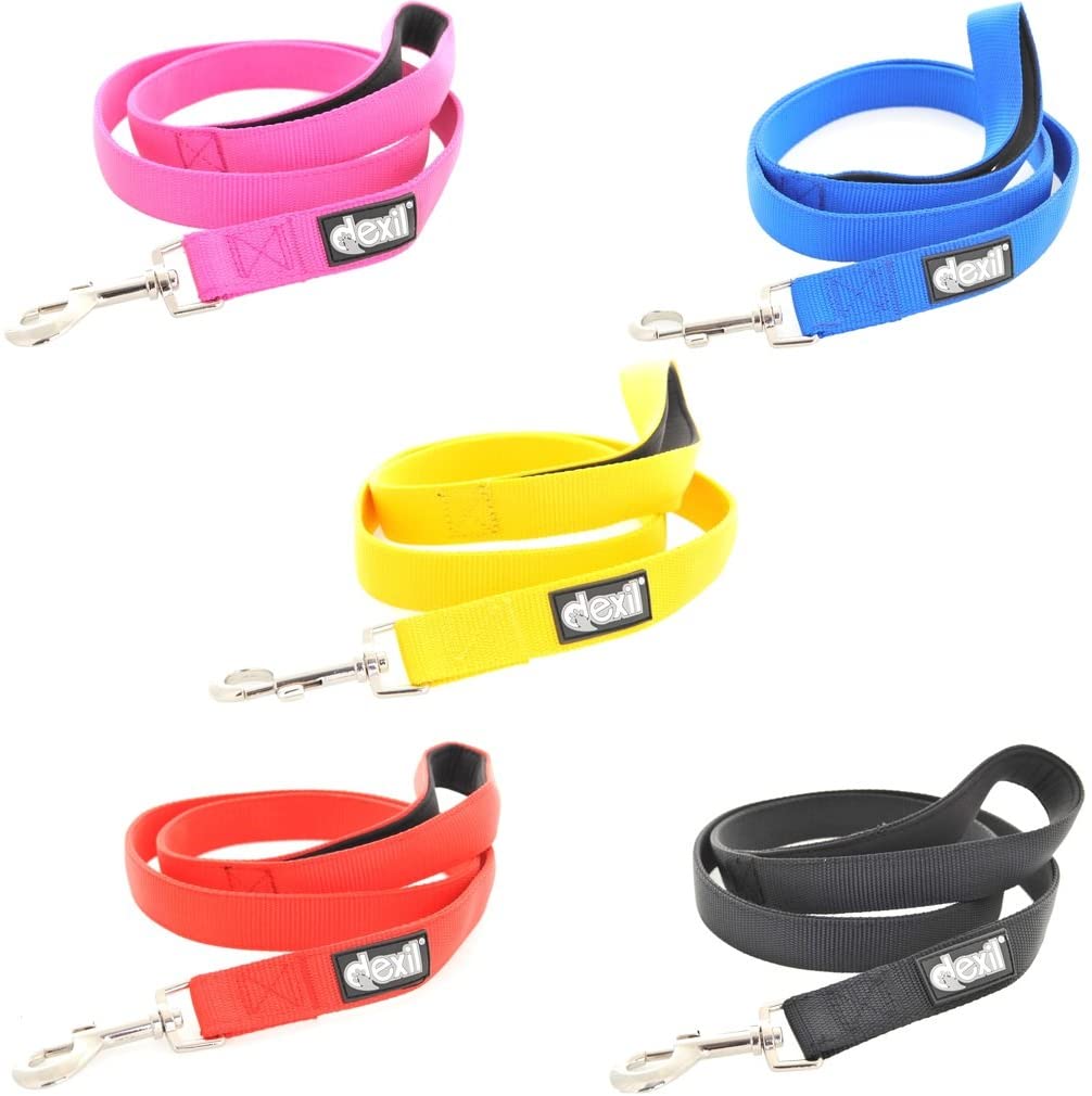  Collar para perros acolchado de neopreno, es ajustable, en tallas S, M, L, XL y XXL, de Dexil 