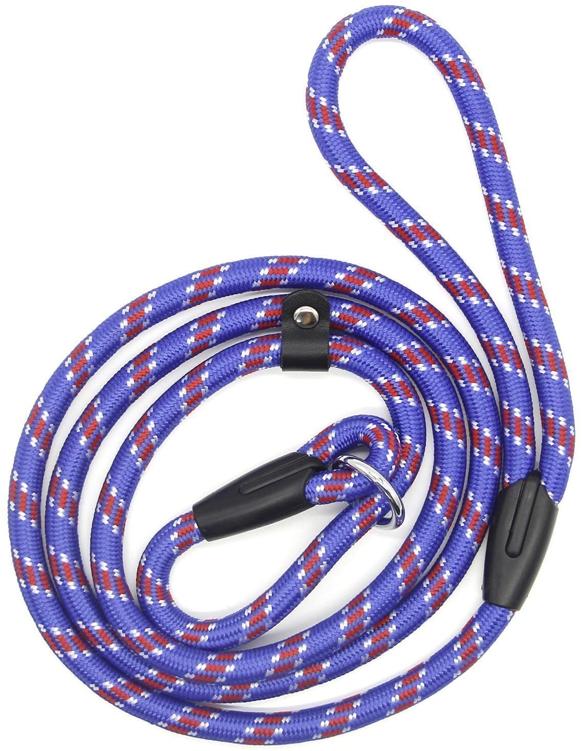  Correa de perro Zhichengbosi, Correa de perro de, correa de deslizamiento durable ajustable del perro para el perro 10-80 lbs(Azul) 