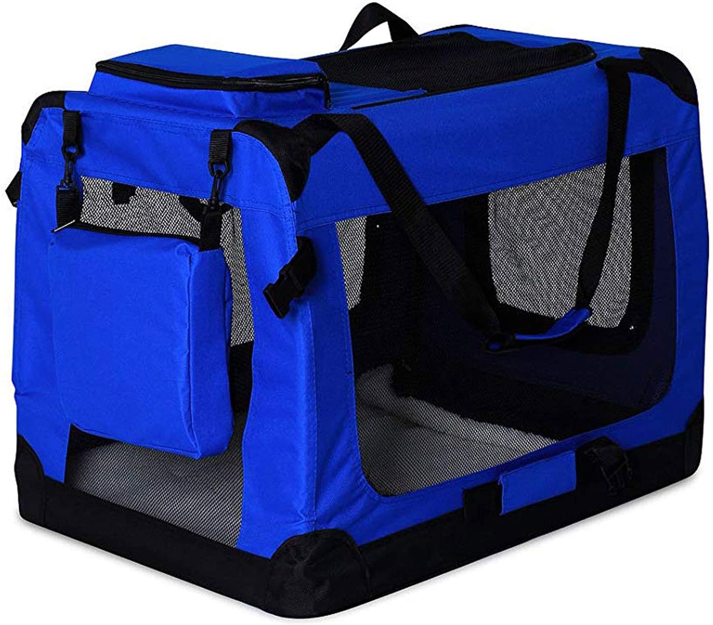  dibea TB10031 Bolsa de Transporte para Perros y Gatos, Azul, (M) 60x42x44 cm 