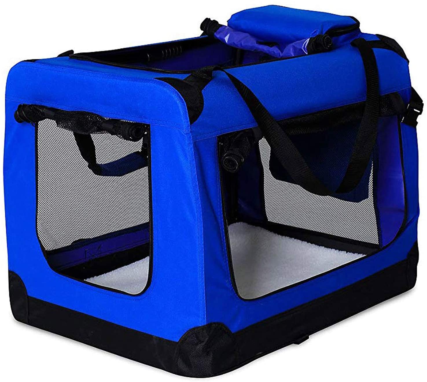  dibea TB10031 Bolsa de Transporte para Perros y Gatos, Azul, (M) 60x42x44 cm 